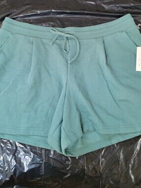 a new day Lightweight Drawstring Athletic Shorts in Sage Green XXL